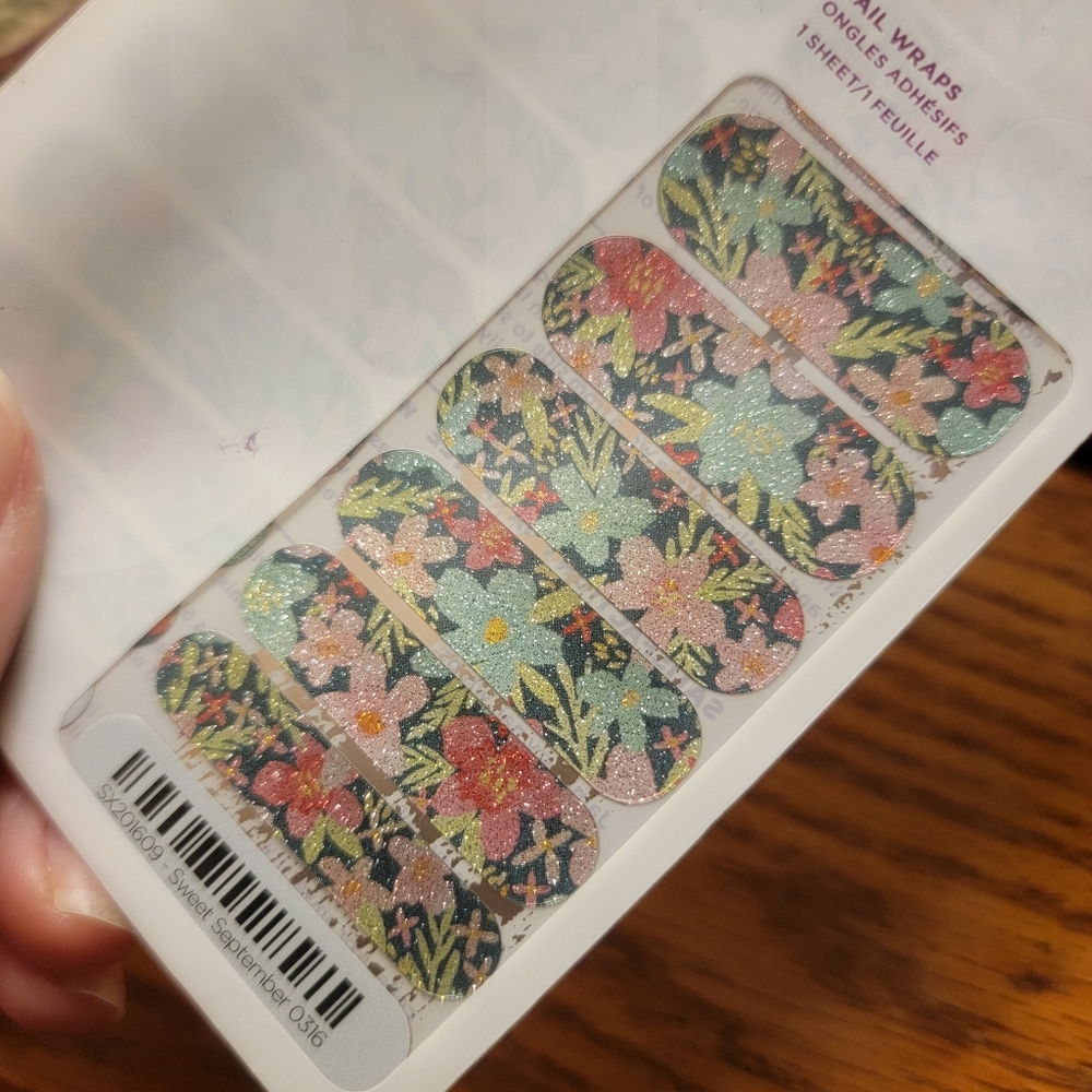 Jamberry Sweet September full sheet nail wraps
